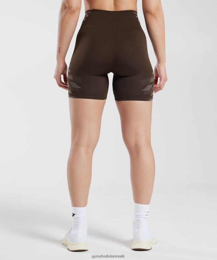 Kvinder Gymshark ubegrænsede shorts N4ZDDN111 arkivbrun/trøffelbrun