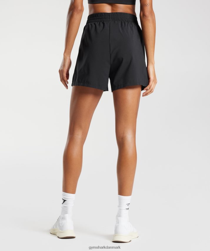 Kvinder Gymshark vævede lommeshorts N4ZDDN43 sort