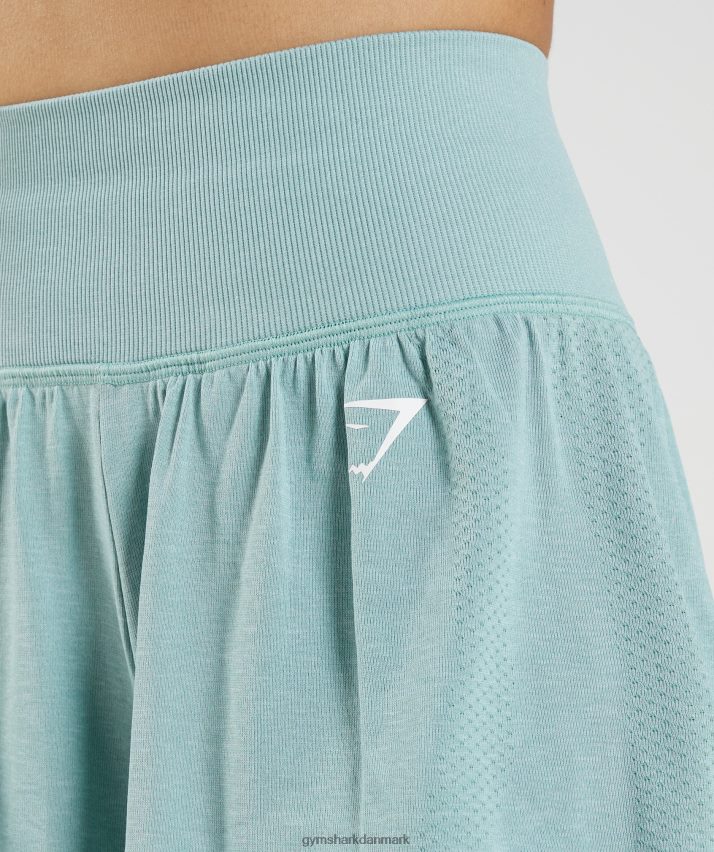 Kvinder Gymshark vitale sømløse 2.0 2-i-1 shorts N4ZDDN93 perleblå mergel