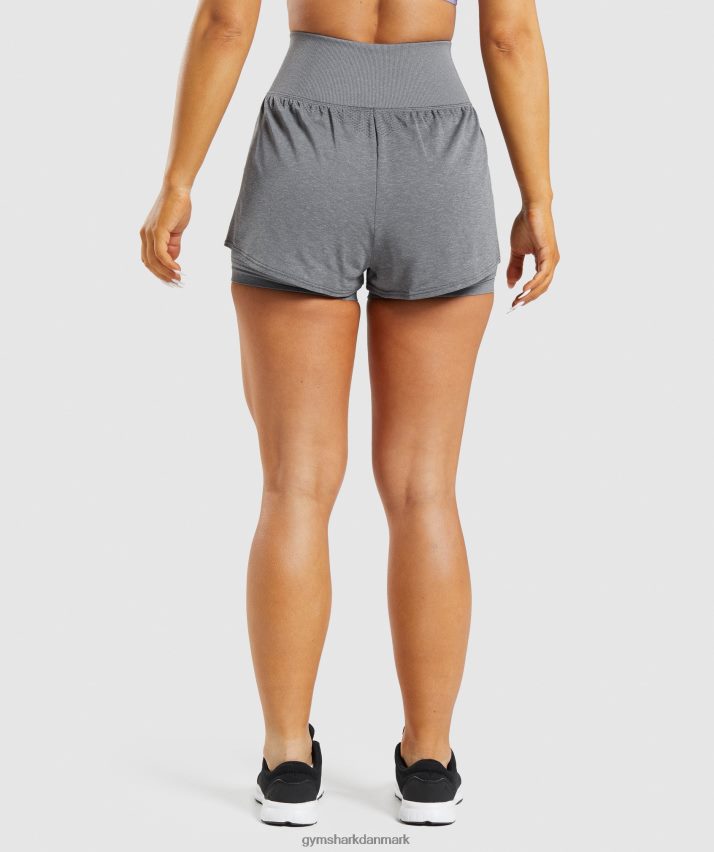 Kvinder Gymshark vitale sømløse 2.0 2-i-1 shorts N4ZDDN97 røgfarvet mergel