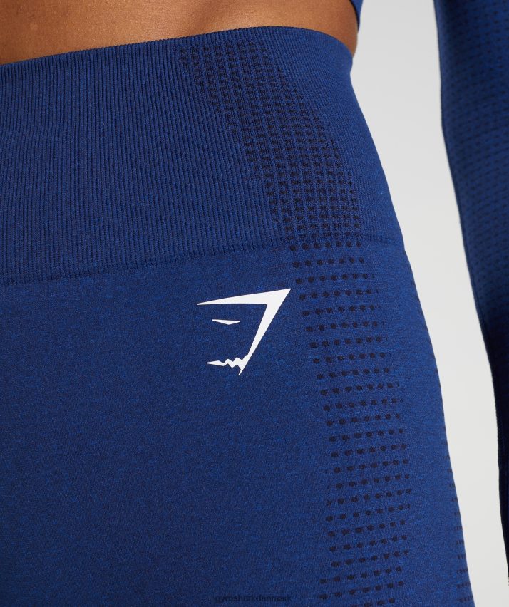 Kvinder Gymshark vitale sømløse 2.0 shorts N4ZDDN104 stjerne blå mergel