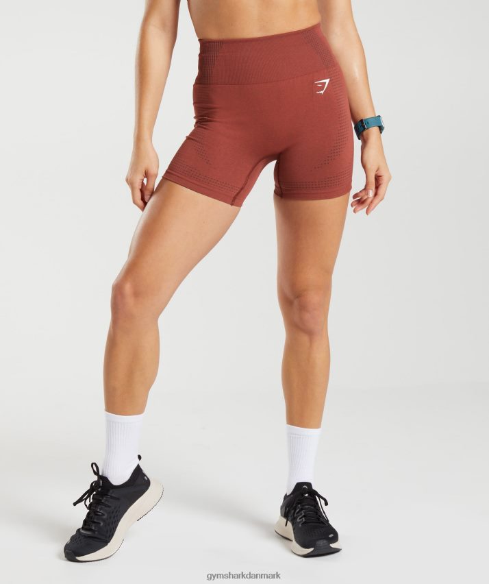 Kvinder Gymshark vitale sømløse 2.0 shorts N4ZDDN13 murstensrød mergel