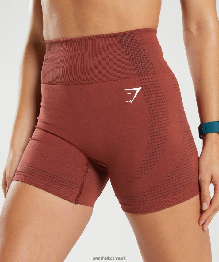 Kvinder Gymshark vitale sømløse 2.0 shorts N4ZDDN13 murstensrød mergel