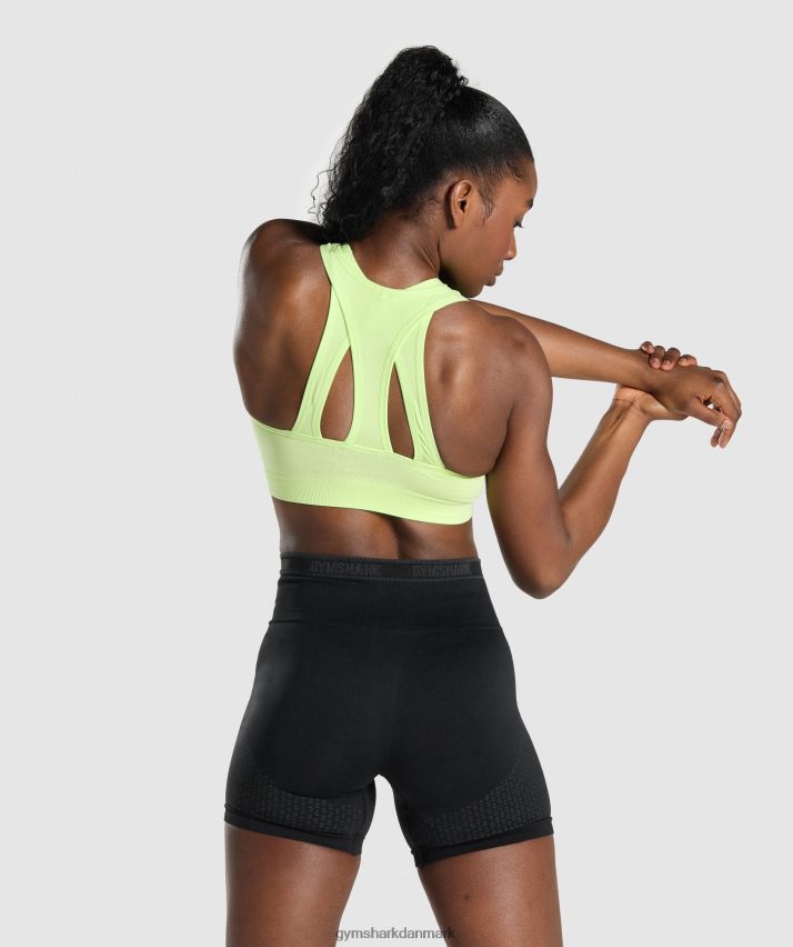 Kvinder Gymshark apex sømløs sports-bh N4ZDDN230 grøn/lysegrøn