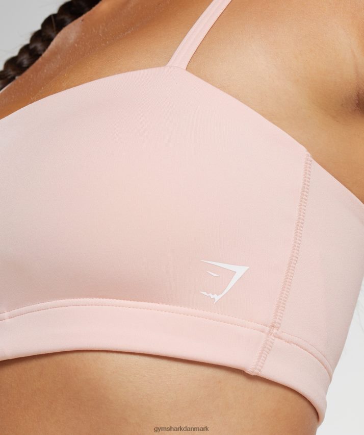 Kvinder Gymshark bandeau sports bh N4ZDDN215 tåget pink