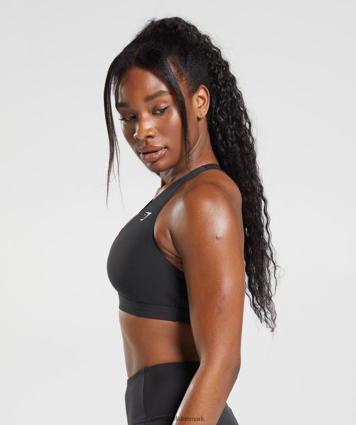 Kvinder Gymshark crossover sports bh N4ZDDN125 sort