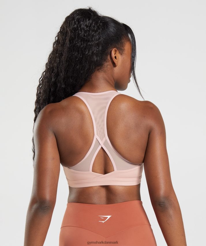 Kvinder Gymshark crossover sports bh N4ZDDN156 scandi pink