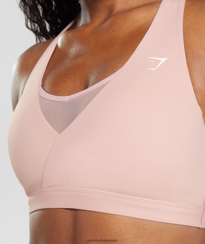 Kvinder Gymshark crossover sports bh N4ZDDN156 scandi pink