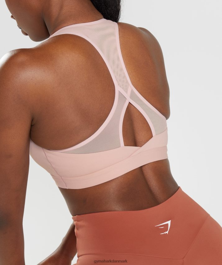 Kvinder Gymshark crossover sports bh N4ZDDN156 scandi pink