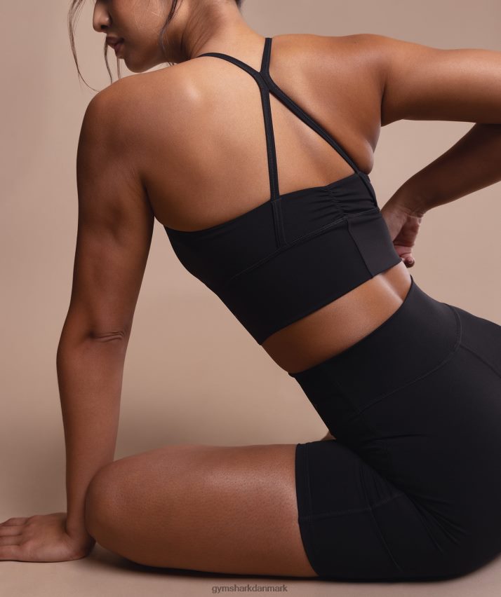 Kvinder Gymshark elevate longline sports-bh N4ZDDN137 sort