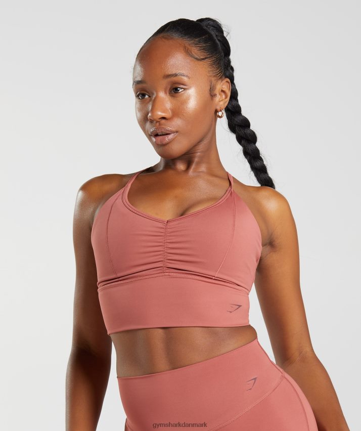 Kvinder Gymshark elevate longline sports-bh N4ZDDN169 rosenbrun