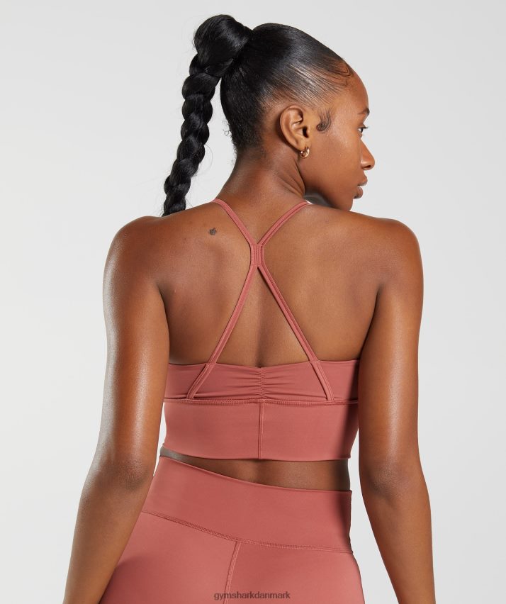 Kvinder Gymshark elevate longline sports-bh N4ZDDN169 rosenbrun