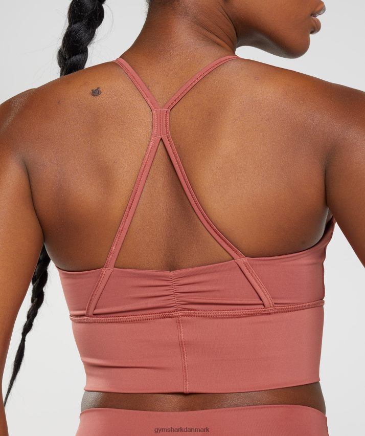 Kvinder Gymshark elevate longline sports-bh N4ZDDN169 rosenbrun