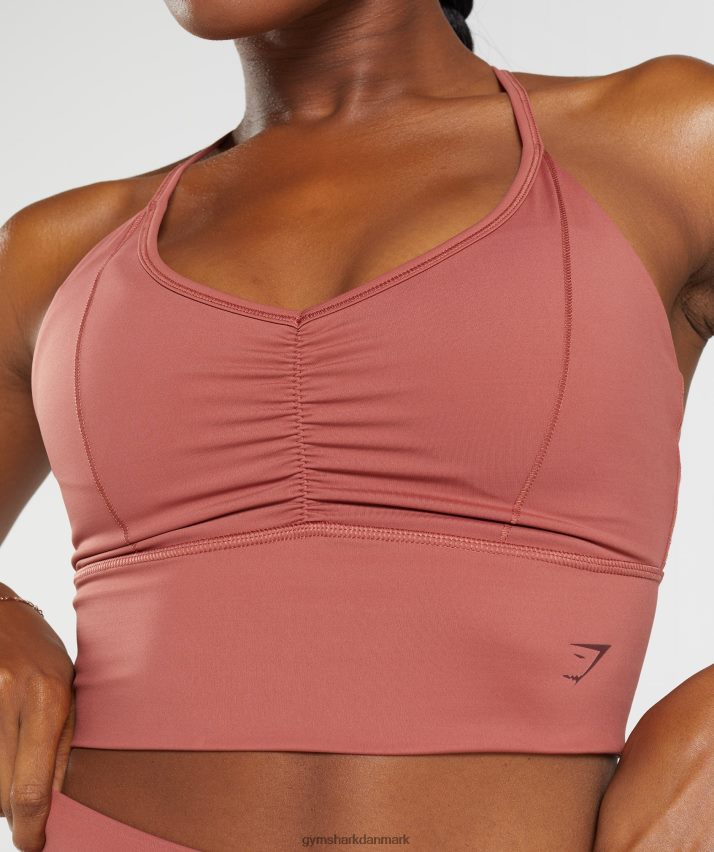 Kvinder Gymshark elevate longline sports-bh N4ZDDN169 rosenbrun