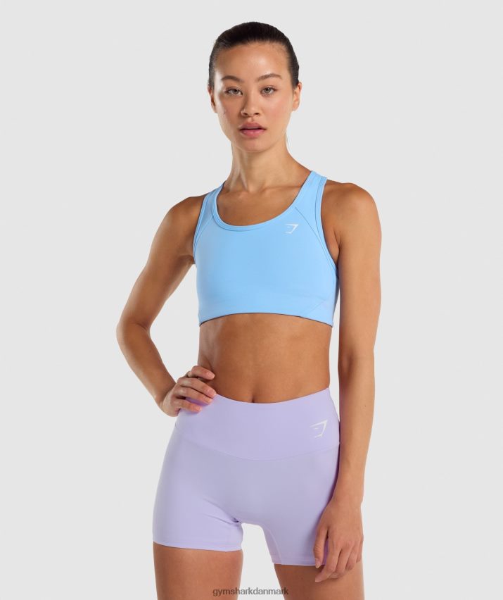 Kvinder Gymshark essentiel racer-ryg sports-bh N4ZDDN232 lyseblå