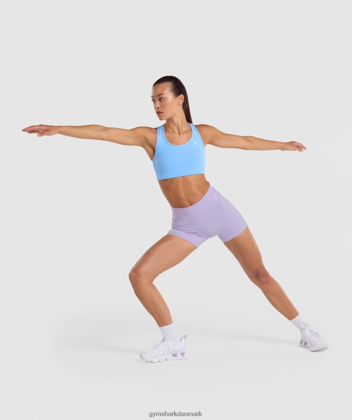 Kvinder Gymshark essentiel racer-ryg sports-bh N4ZDDN232 lyseblå