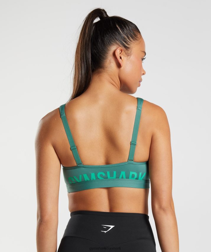 Kvinder Gymshark fraktion sports bh N4ZDDN222 hoya grøn