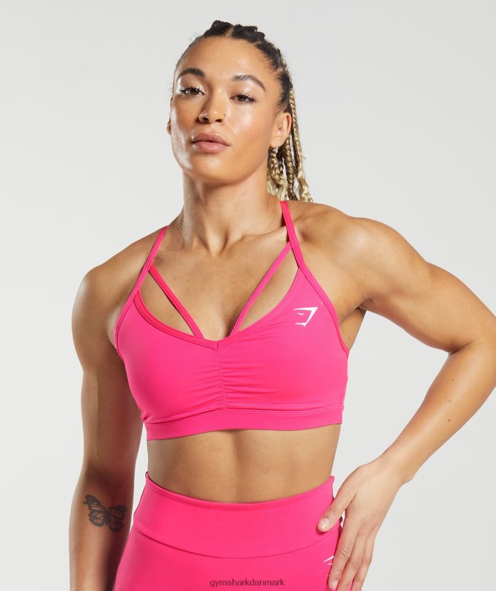 Kvinder Gymshark gs power sports bh N4ZDDN118 lys fuchsia