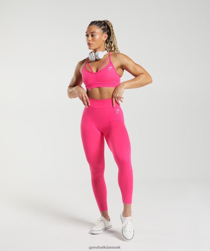 Kvinder Gymshark gs power sports bh N4ZDDN118 lys fuchsia