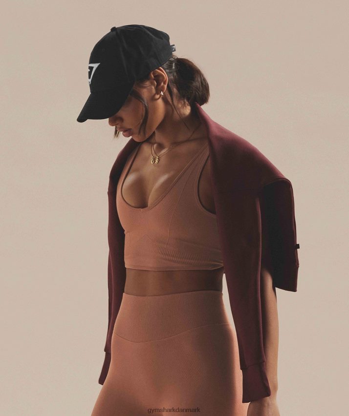 Kvinder Gymshark hviledag sømløs bralette N4ZDDN175 kaffe brun