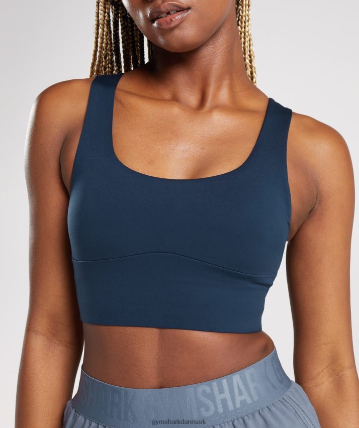 Kvinder Gymshark langline sports-bh N4ZDDN131 flåde