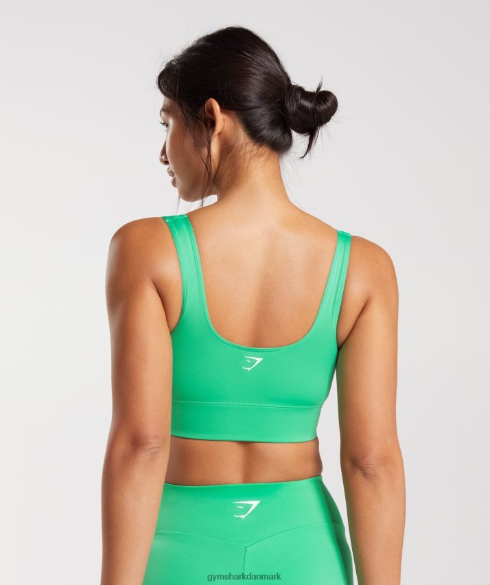 Kvinder Gymshark langline sports-bh N4ZDDN151 tropisk grøn