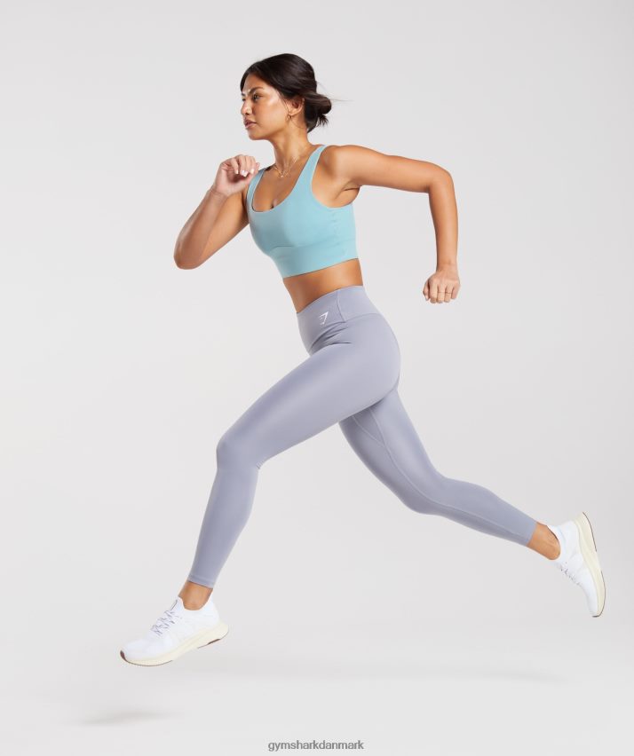 Kvinder Gymshark langline sports-bh N4ZDDN153 isbjerg blå