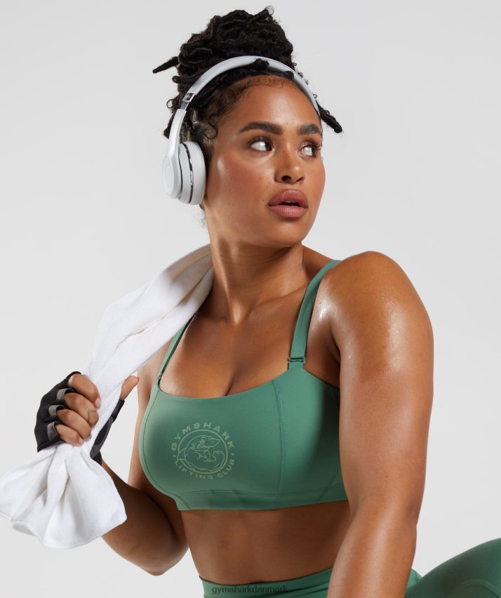 Kvinder Gymshark ældre sports-bh N4ZDDN174 hoya grøn