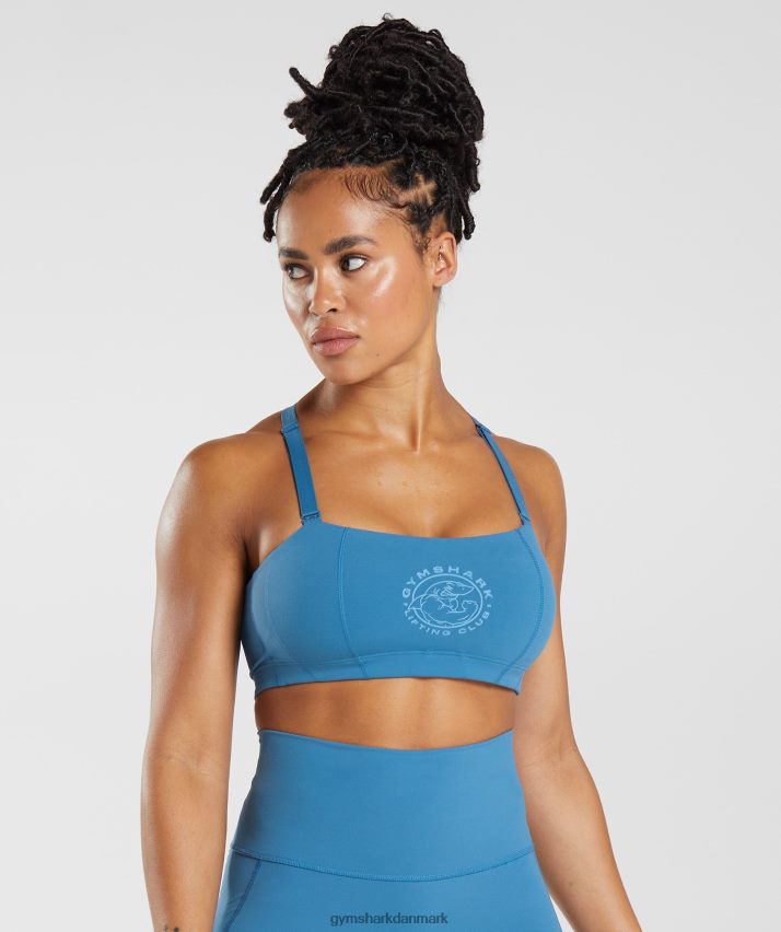 Kvinder Gymshark ældre sports-bh N4ZDDN200 søen blå