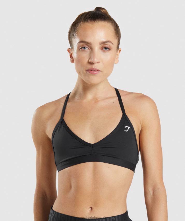 Kvinder Gymshark minimal sports bh N4ZDDN135 sort