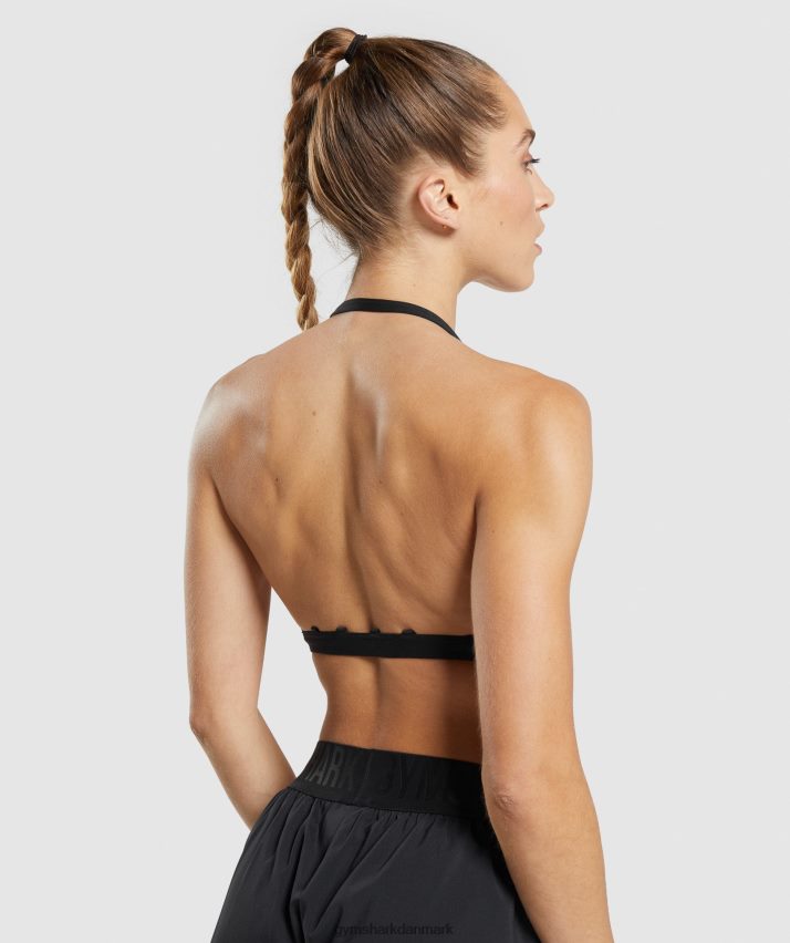 Kvinder Gymshark minimal sports bh N4ZDDN135 sort