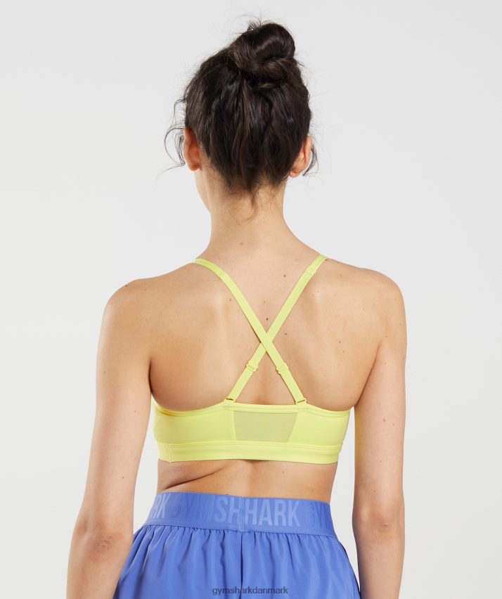 Kvinder Gymshark ruched trænings sports bh N4ZDDN220 ildflue grøn