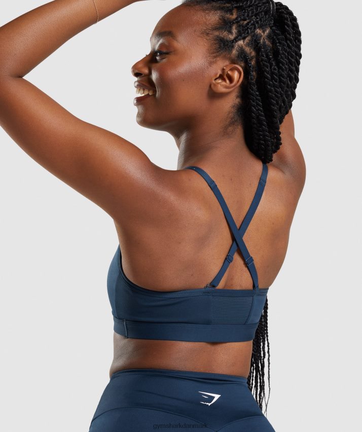 Kvinder Gymshark rynket sports-bh N4ZDDN112 flåde
