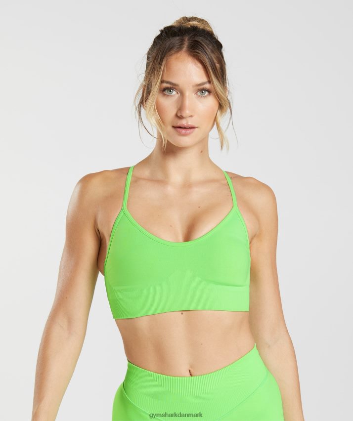 Kvinder Gymshark sved sømløs sports-bh N4ZDDN212 fluo lime