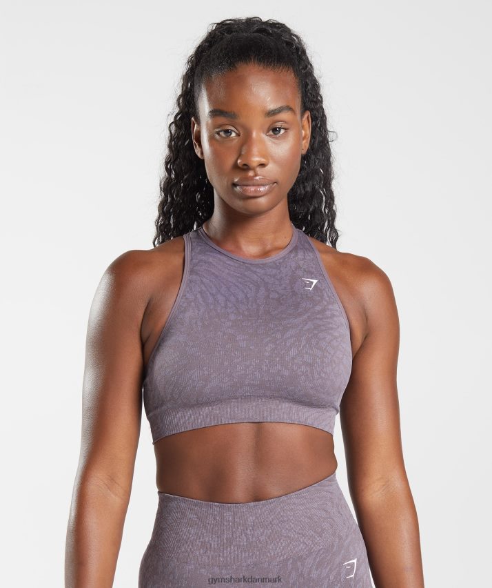 Kvinder Gymshark tilpasse sømløs sports-bh til dyr N4ZDDN188 vild | moskus lilla
