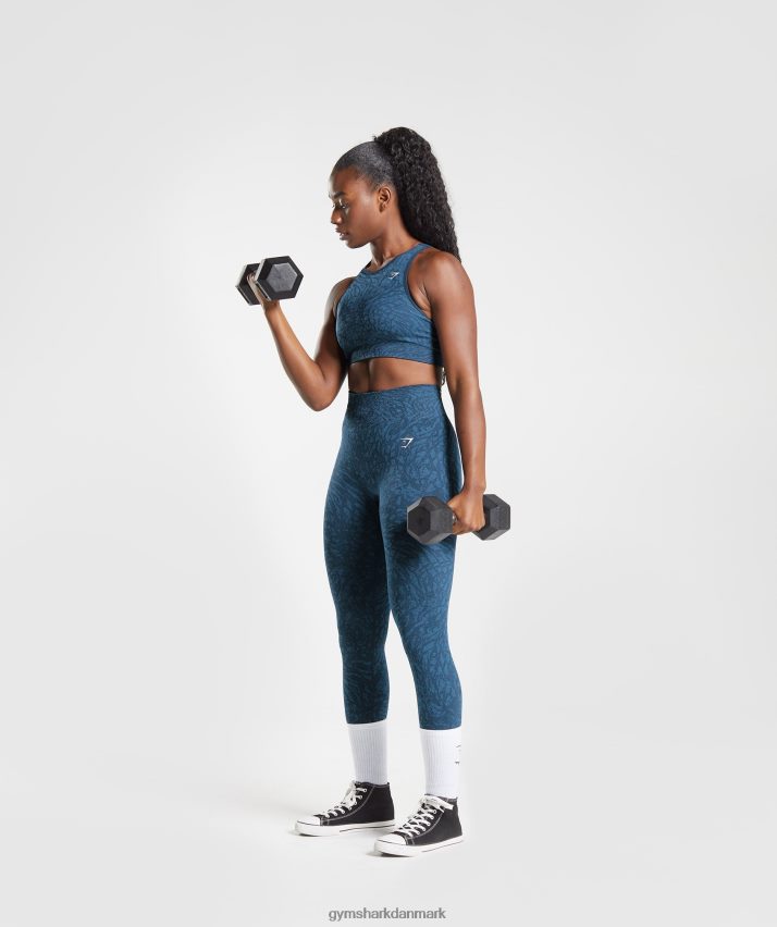 Kvinder Gymshark tilpasse sømløs sports-bh til dyr N4ZDDN227 vild | flåde