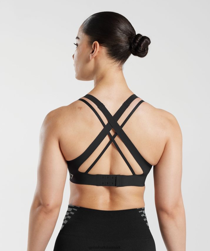 Kvinder Gymshark ubegrænset sports-bh N4ZDDN115 sort