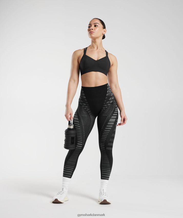 Kvinder Gymshark ubegrænset sports-bh N4ZDDN115 sort