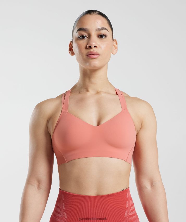 Kvinder Gymshark ubegrænset sports-bh N4ZDDN134 terracotta pink