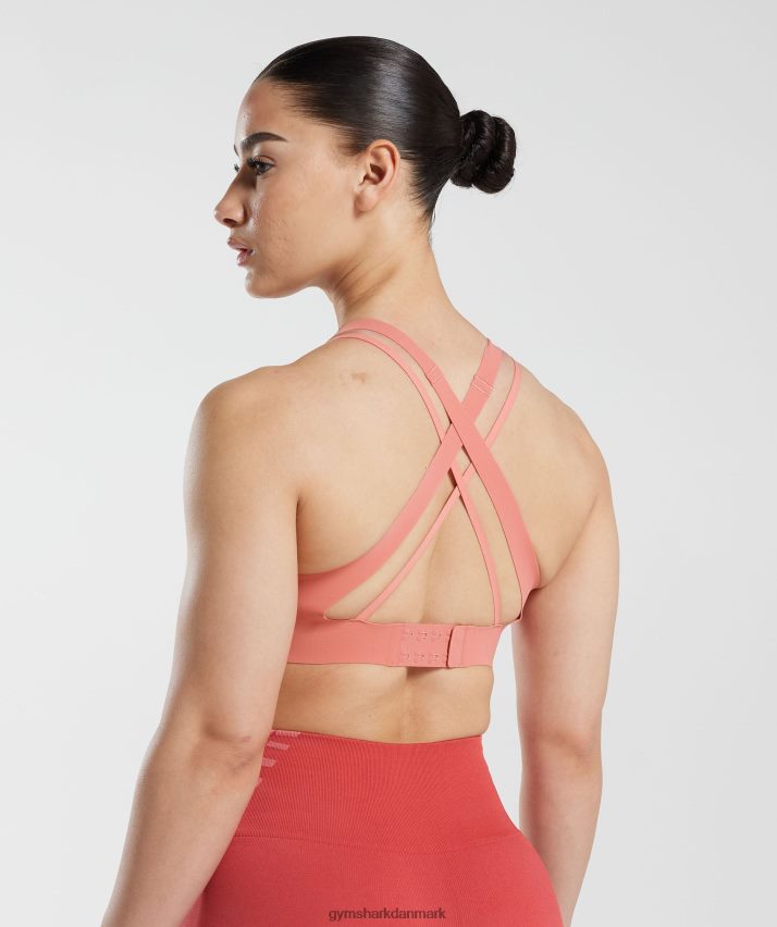 Kvinder Gymshark ubegrænset sports-bh N4ZDDN134 terracotta pink