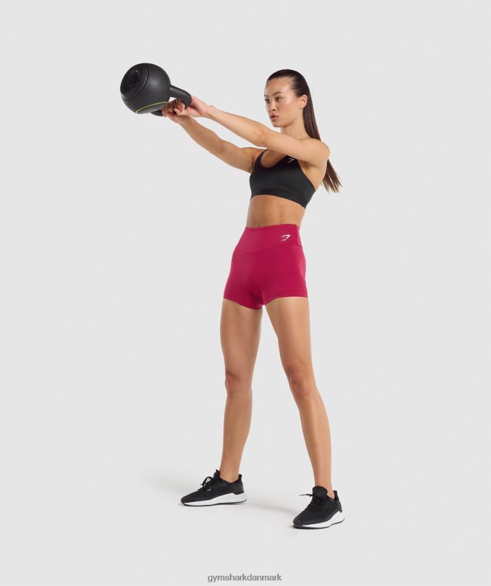 Kvinder Gymshark v-hals sports-bh N4ZDDN206 sort