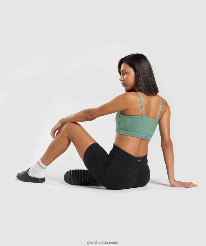 Kvinder Gymshark whitney øjenvipper strikket bandeau N4ZDDN144 bladgrøn