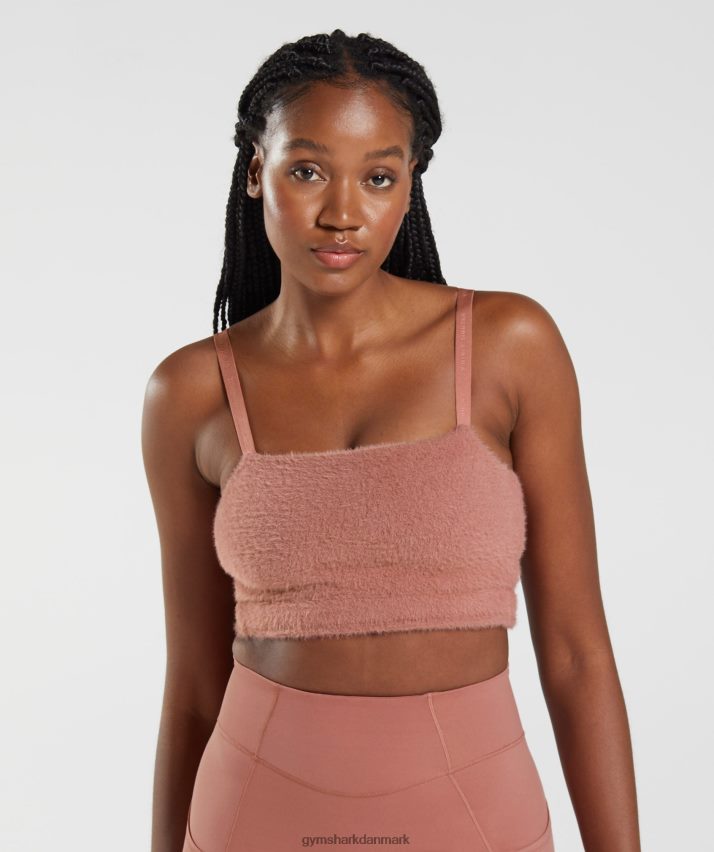Kvinder Gymshark whitney øjenvipper strikket bandeau N4ZDDN166 canyon rød