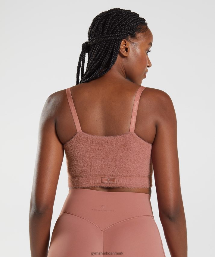 Kvinder Gymshark whitney øjenvipper strikket bandeau N4ZDDN166 canyon rød