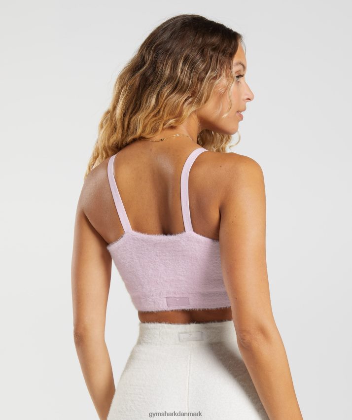 Kvinder Gymshark whitney øjenvipper strikket bandeau N4ZDDN226 presset kronblad pink