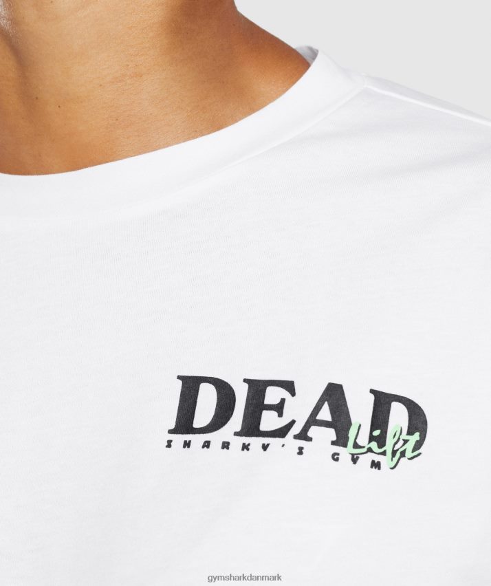 Kvinder Gymshark dødløft midi-t-shirt N4ZDDN426 hvid