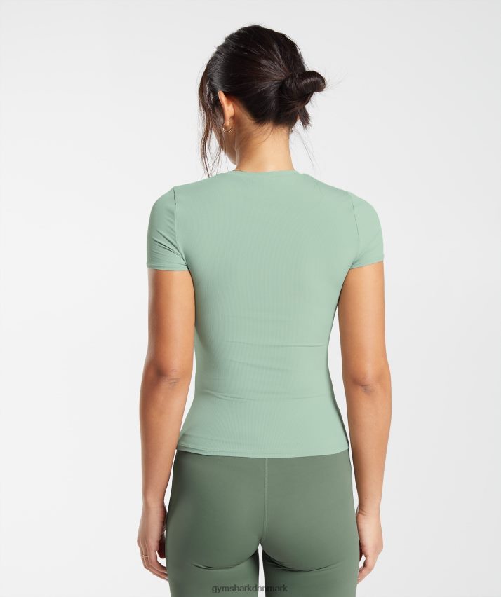 Kvinder Gymshark hæve top N4ZDDN445 ørkensalvie grøn