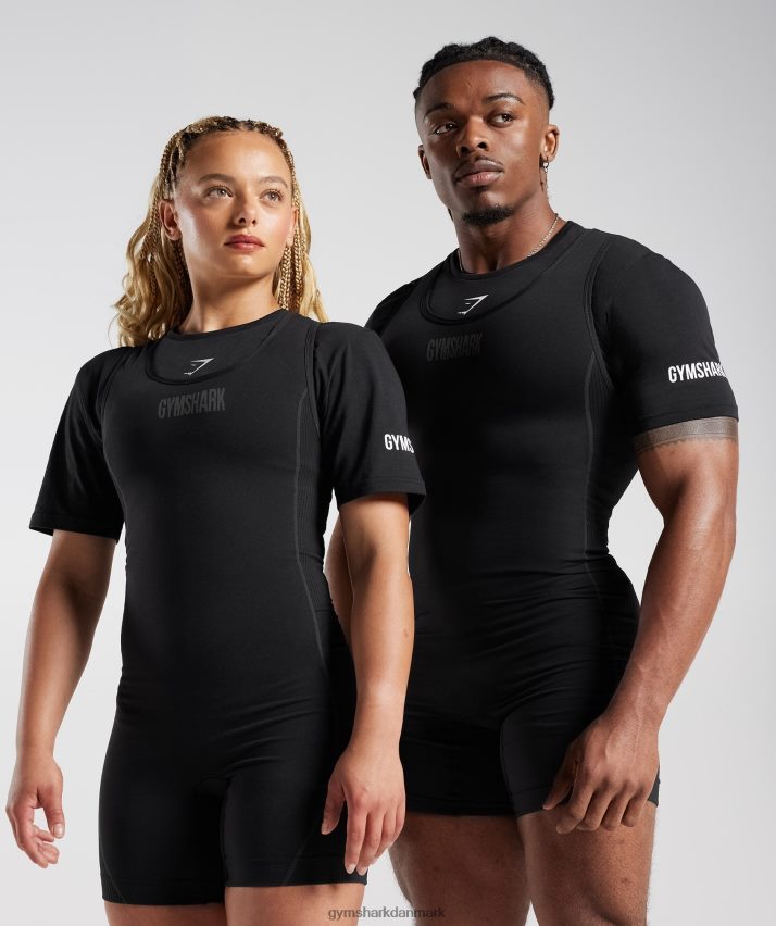 Kvinder Gymshark singlet t-shirt N4ZDDN497 sort