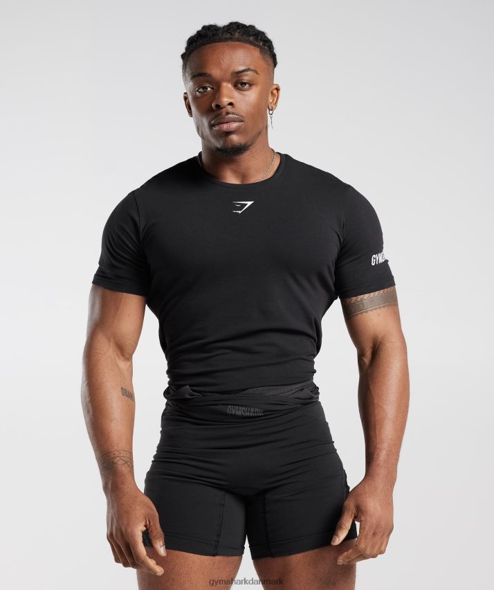 Kvinder Gymshark singlet t-shirt N4ZDDN497 sort