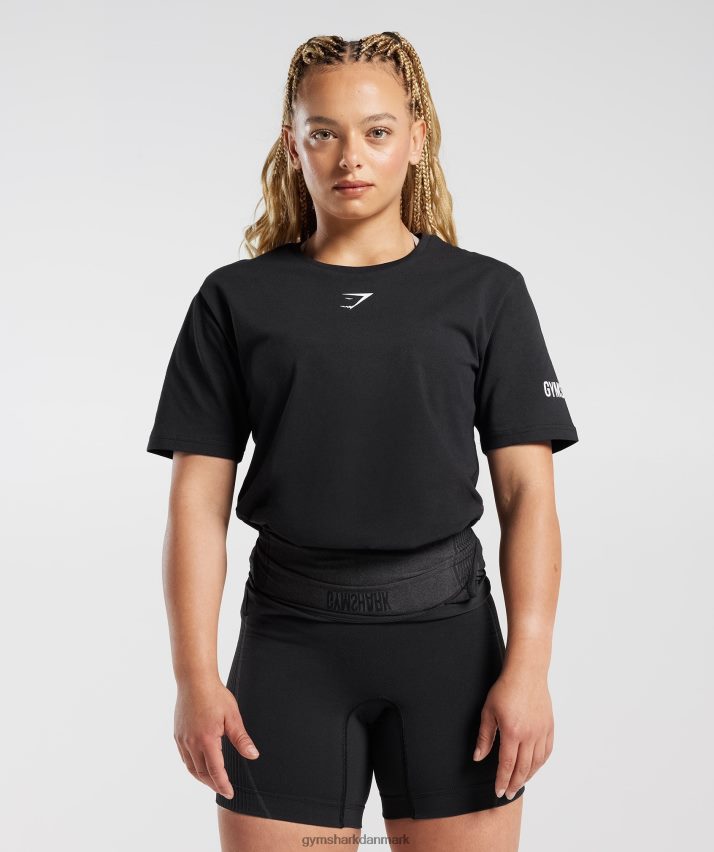 Kvinder Gymshark singlet t-shirt N4ZDDN497 sort